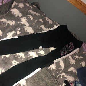 Black white and sliver PINK leggings